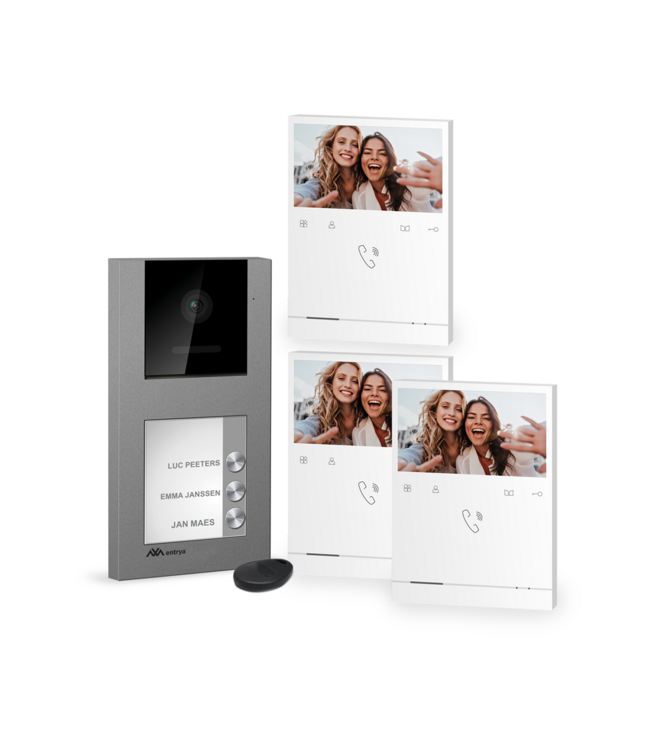 Entrya Facila Next K2141 videofoon, zonder WiFi, voor Facila Next K2141 videofoon, voor appartementen