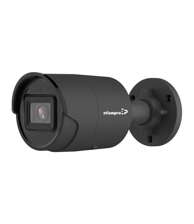 etiampro Cylindrische IP camera. 8MP, met varifocale lens