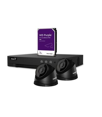 etiampro IP-videobewakingsset met 2 IP- 4MP camera's