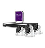 etiampro IP-videobewakingsset met 4 kanaals NVR recorder en 4 IP-4MP camera's