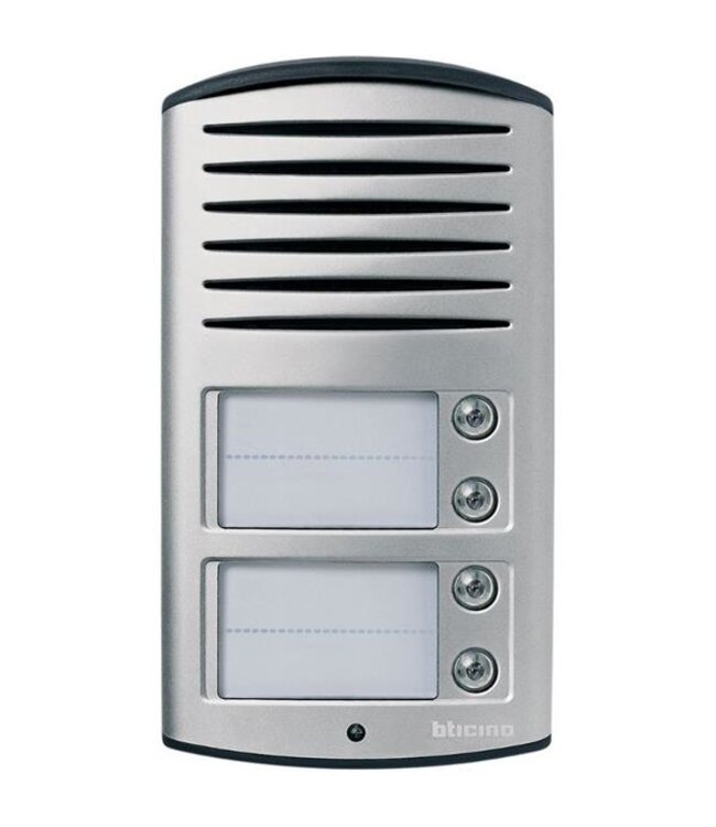 Bticino Linea 2000, tweedraads deurpost met 4 drukknoppen