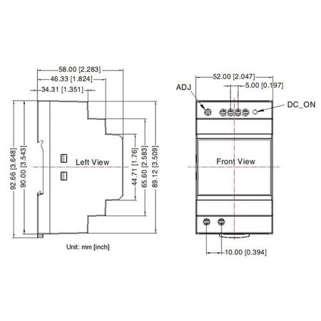 Velbus Velbus din rail power supply - 15vdc - 4A