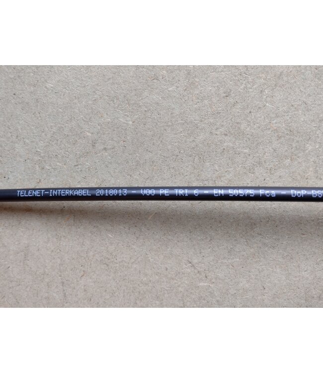 Coaxkabel, PE6, telenet gekeurd tot 30 meter lengte.