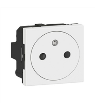 Legrand Mosaic enkelvoudige contactdoos 2P + A -wit