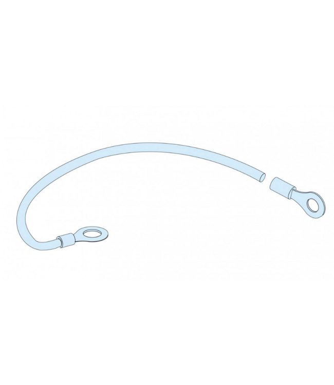 Massakabel 6mm, aarding metalen deur van domoticakast