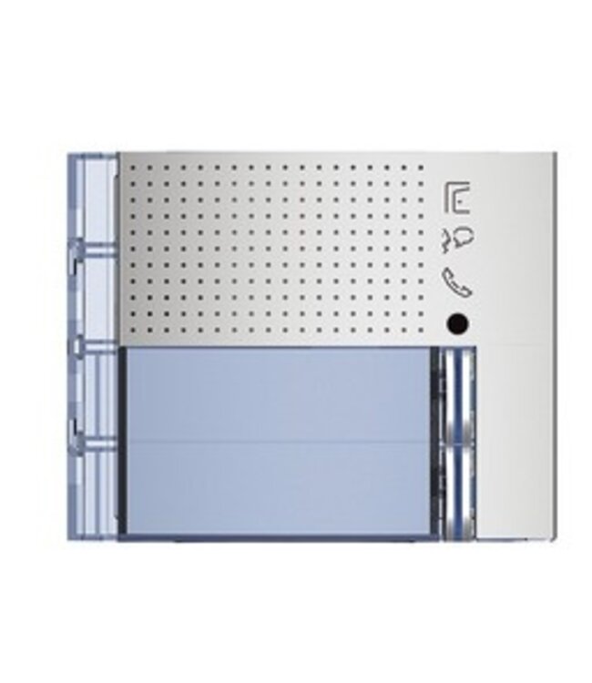 Bticino Bticino Frontplaat (voor 351100) - 2 drukknoppen - All Metal