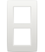 Niko Tweevoudige verticale afdekplaat, kleur Original white (Niko 101-76200)