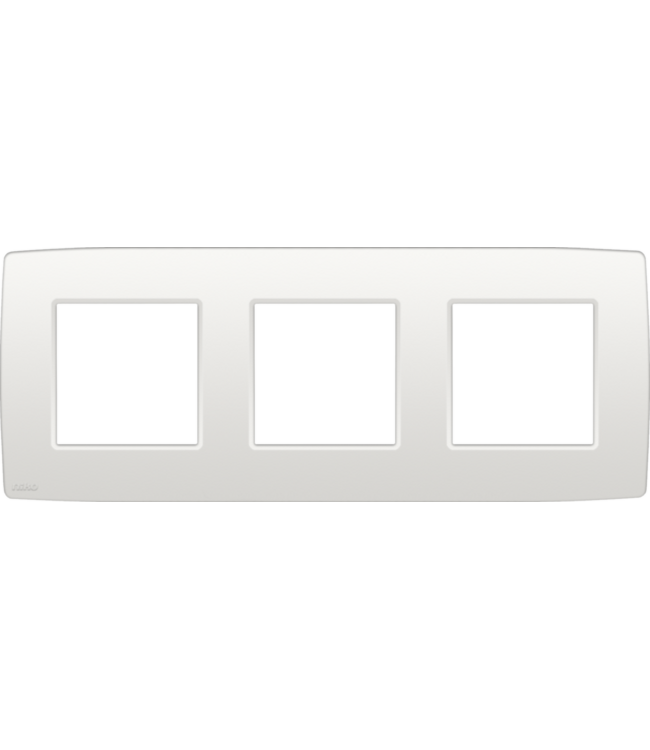 Niko Drievoudige horizontale afdekplaat, kleur Original white (Niko 101-76700)
