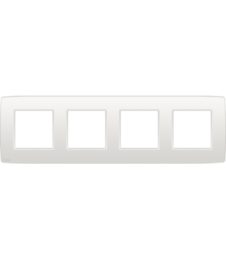 Niko Viervoudige horizontale afdekplaat, kleur Original white (Niko 101-76400)