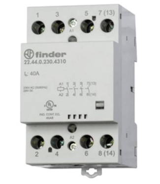 Finder Contactor 4 x NO contact - 230V AC-DC Finder Contactor 4 x NO contact - 230V AC-DC