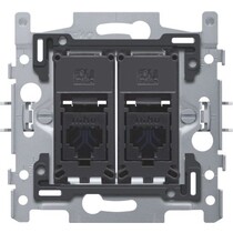 Sokkel tweevoudig RJ45 UTP Cat6A 170-66172