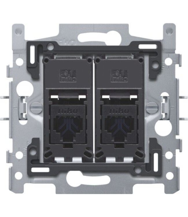 Niko Niko Sokkel tweevoudig RJ45 UTP Cat6A 170-66172