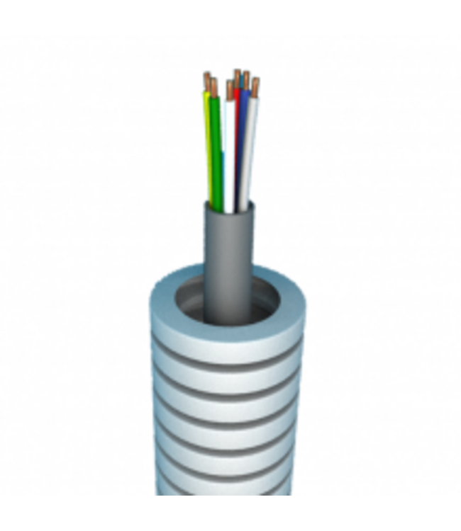 Flexibele buis met SVV(stuurkabel) 6 x 0.8