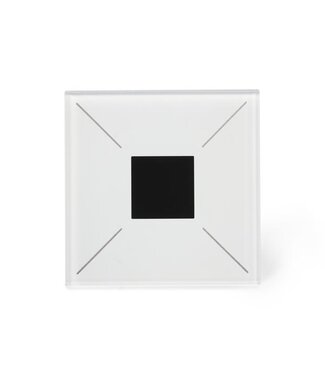 Velbus Edge Lit bediening met OLED - witte uitvoering