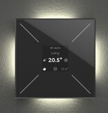 Velbus Velbus Edge Lit bediening met OLED - zwarte uitvoering