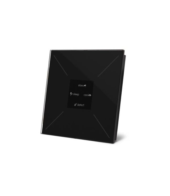 Velbus Velbus Edge Lit bediening met OLED - zwarte uitvoering