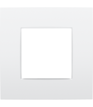 Niko Enkelvoudige afdekplaat, Intense Lunar White