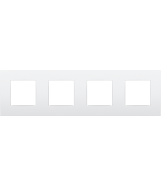 Niko Viervoudige horizontale afdekplaat, Lunar White