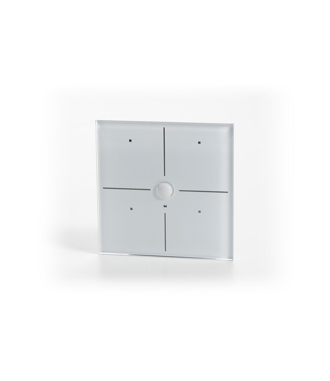 Velbus Velbus  witte bedieningsmodule met 4 aanraaktoetsen en bewegingsmelder