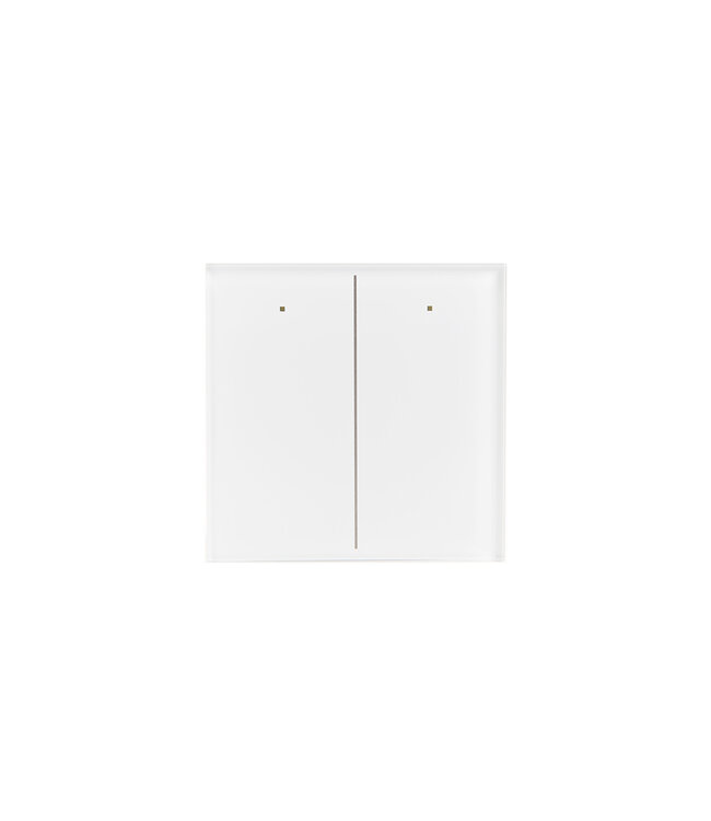 Velbus Velbus glazen bedieningsmodule met 2 aanraaktoetsen - wit