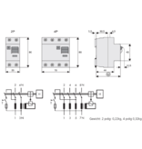 schrack Differentieelschakelaar - verliesstroomschakelaar 4 polig - 63A