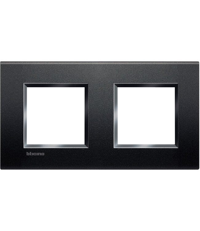 Bticino LivingLight afdekplaat 2x2 modules 71mm, antraciet