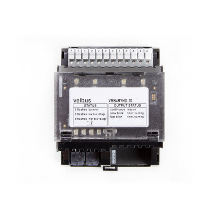 Velbus Velbus module, 4-kanaals relaismodule met potentiaalvrije contacten
