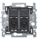 Niko Niko Sokkel tweevoudig RJ45 UTP Cat5e 170-66152