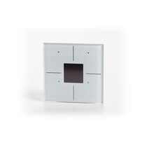 Velbus witte glas bediening met oledscherm