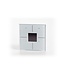 Velbus Velbus  witte glazen bedieningsmodule met oledscherm.