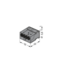 Wago Wago viervoudige microsteekklem 4x0,6-0,8 mm² zwart