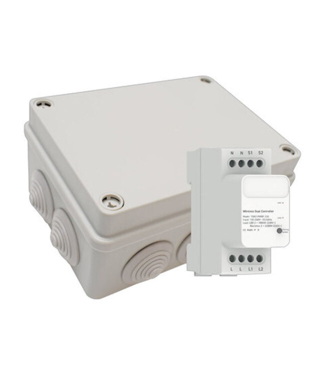 T1 Garden, Wifi smart 2 kanalen switch voor buiten