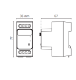2 kanaals Wifi relais of via RF drukknop.