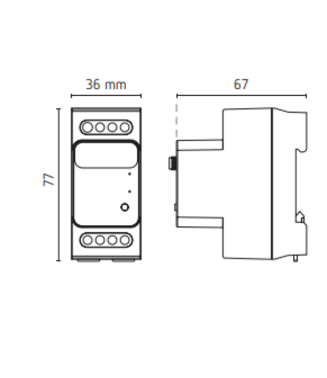 2 kanaals Wifi relais of via RF drukknop.