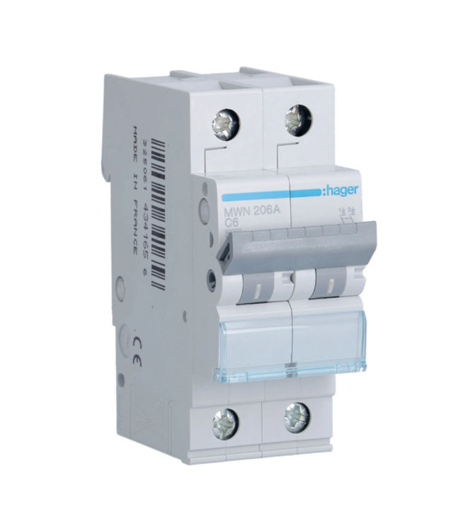 Hager Hager automatische zekering 2P  - 3kA, curve C