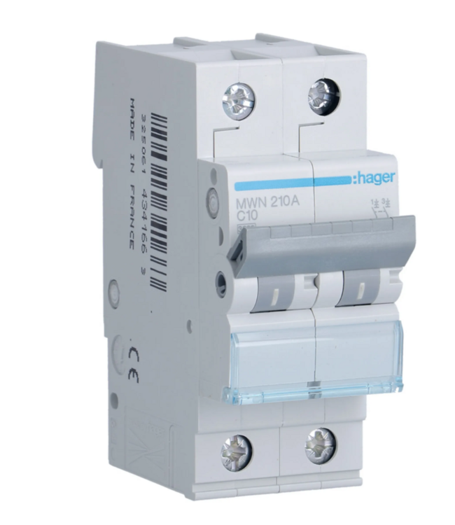 Hager Hager automatische zekering 2P  - 3kA, curve C