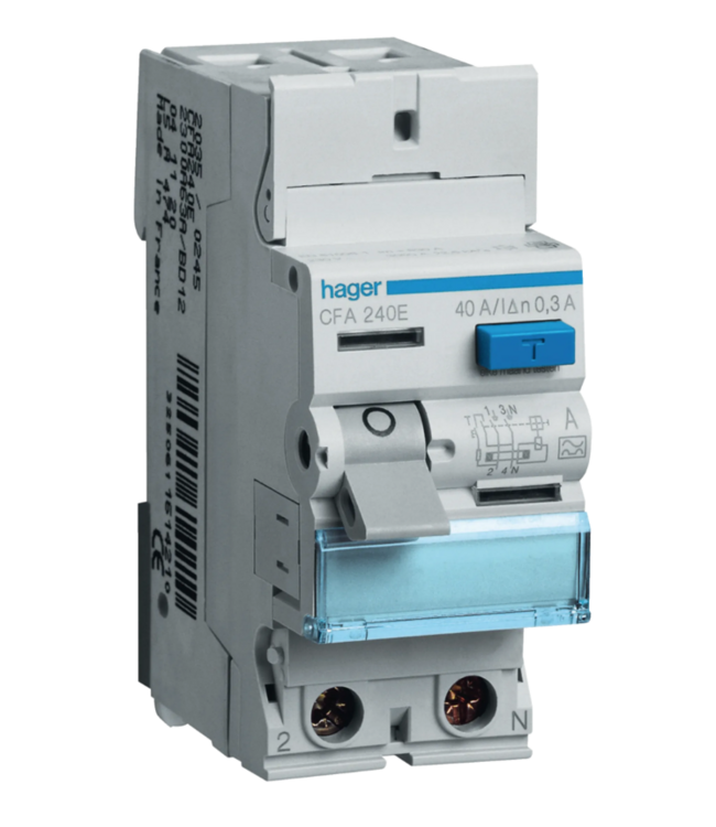 Hager Hager aardlekschakelaar 2 polig - 40A - Type A