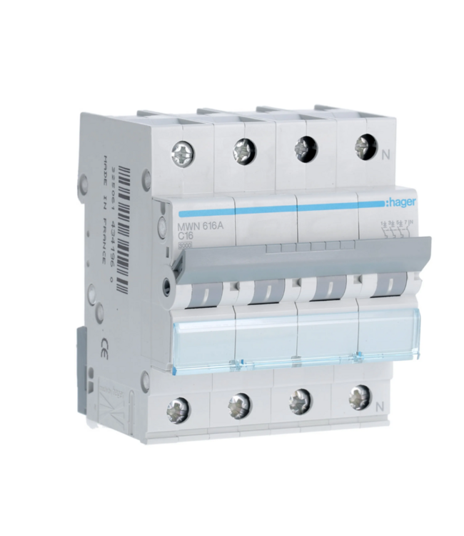 Hager Hager automaat 3p+N - 3kA - curve C