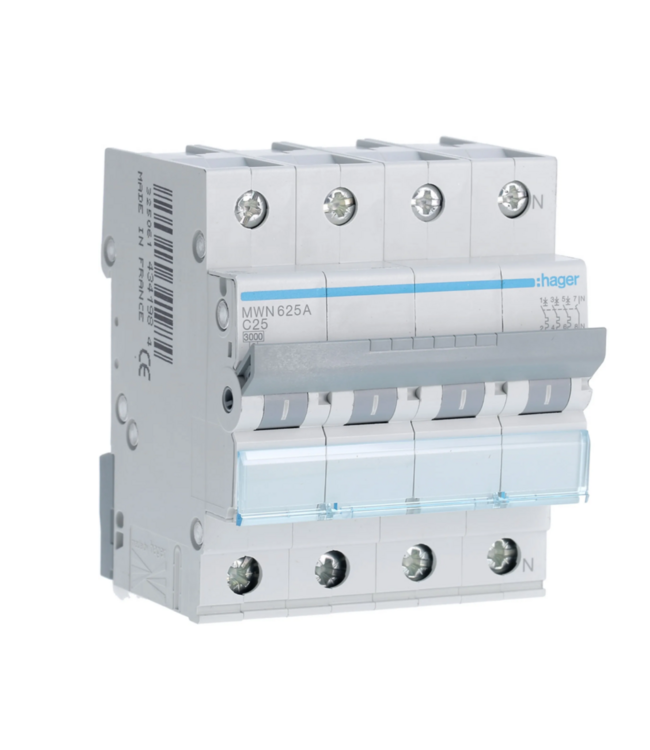 Hager Hager automaat 3p+N - 3kA - curve C
