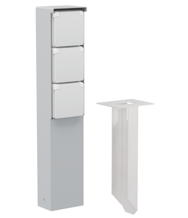 Niko Niko Hydro tuinpaal met drievoudig stopcontact en grondpin