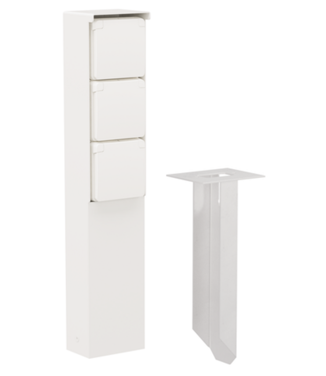 Niko Niko Hydro tuinpaal met drievoudig stopcontact en grondpin