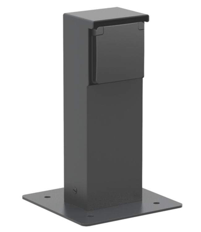 Niko Niko Hydro tuinpaal met enkelvoudig stopcontact en grondplaat