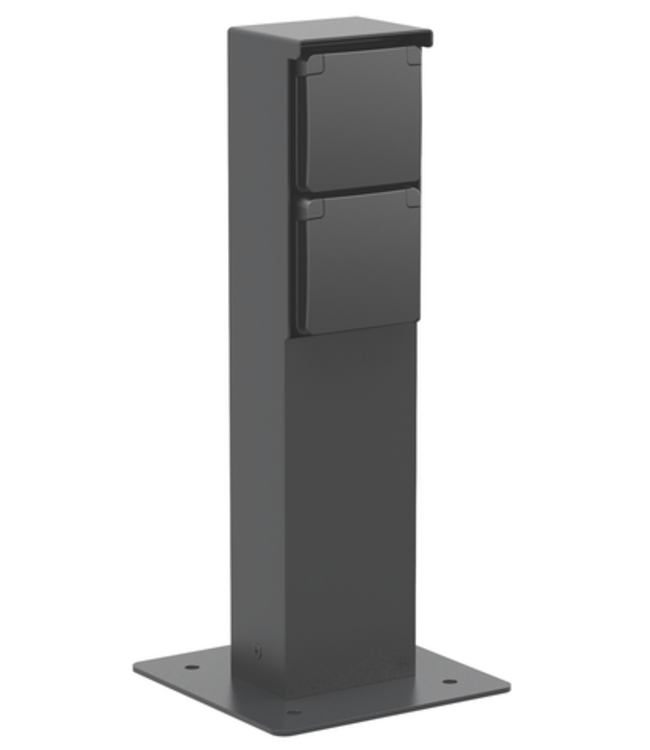 Niko Niko Hydro tuinpaal met tweevoudig stopcontact en grondplaat