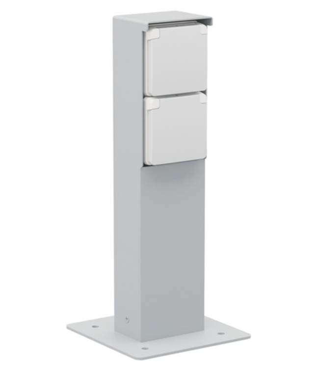 Niko Niko Hydro tuinpaal met tweevoudig stopcontact en grondplaat