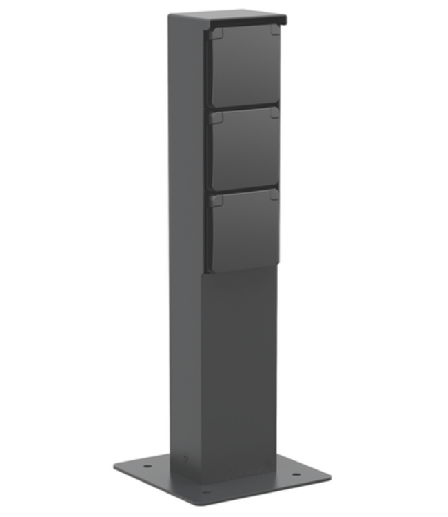 Niko Niko Hydro tuinpaal met drievoudig stopcontact en grondplaat