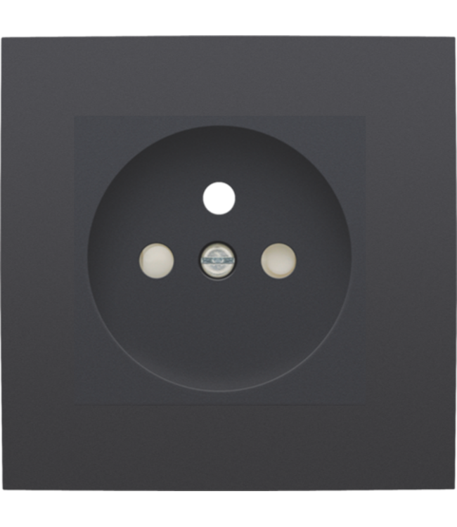 Niko Niko enkelvoudig stopcontact, intense antraciet