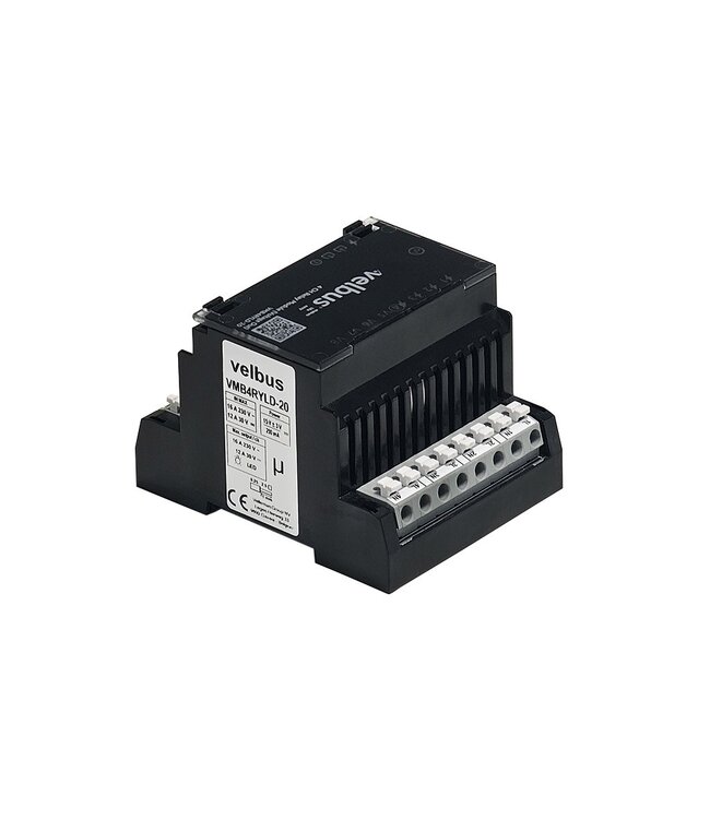 Velbus Velbus 4-kanaals relaismodule met spanningsuitgangen