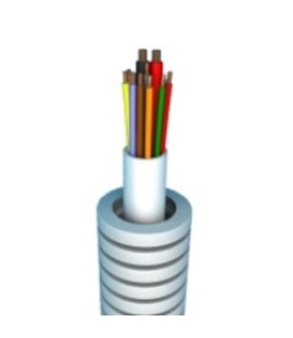 Flexibele buis 50m alarm kabel 4 x 0,22 + 2x0,75
