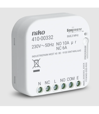 Niko Inbouwontvanger voor 1 wisselcontact