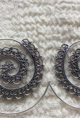Spiral bohemian earrings  gypsy
